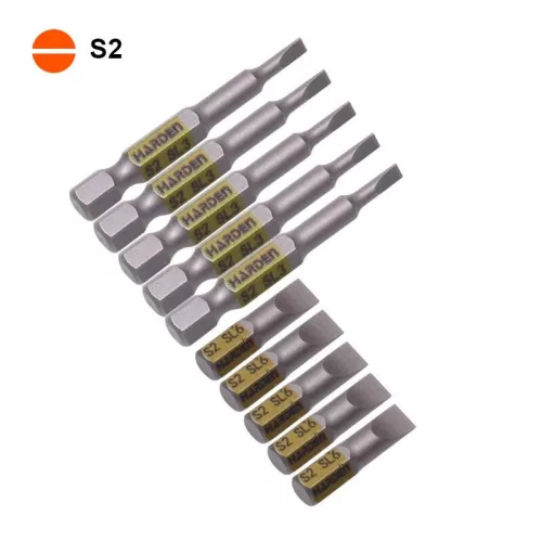 Bit lapos 1/4" (10db/Csom) Harden