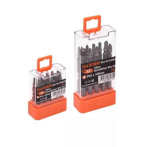Bit kétoldalas csökk.szár PH2 1/4" (10db/Csom) Harden
