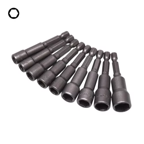 Bit dugókulcsfej készlet 9r 1/4"-1/2" Harden