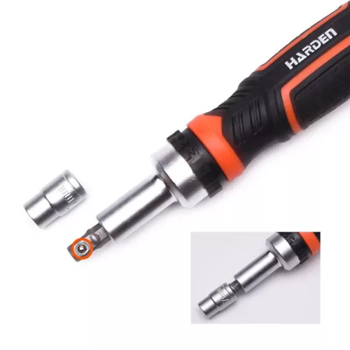 Bit és dugókulcs készlet  1/4"   31r. Harden