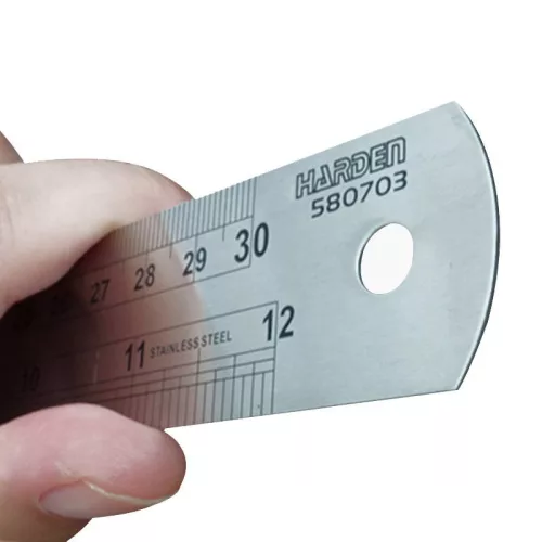 Vonalzó   300mm inox Harden