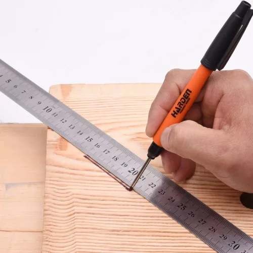 Mélyfuratjelölő filc fekete (12db/cs) Harden