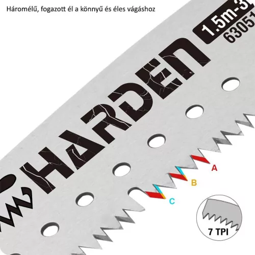 Magassági ágvágó 1,5m-3,0m Harden