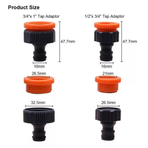 Csapcsatlakozó 1/2"- 3/4" belső menettel Harden