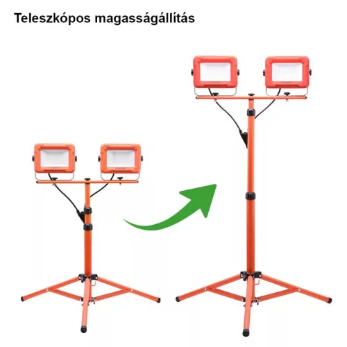 Állványos munkalámpa 2x5000 lm/50W Harden