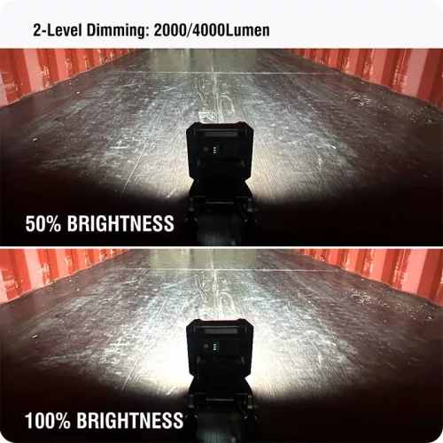 Csiptetős munkalámpa tölthető 4000 lm/50W Harden