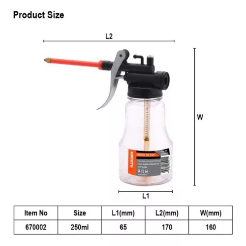 Olajzó 250ml átlátszó Harden