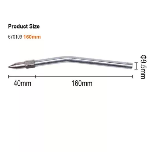 Hajlított olajzócső 160mm Harden