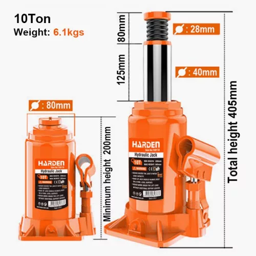 Hidraulikus emelő 10T Harden