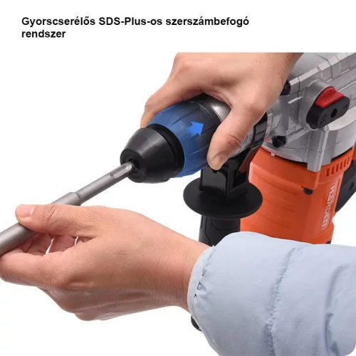 Fúrókalapács 1500W/6,0J SDS Plus kofferben Harden
