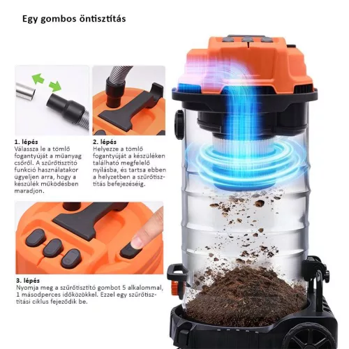 Porszívó 3600W 80L Harden