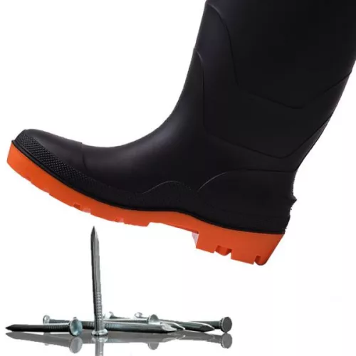 Munkavédelmi csizma PVC  42 fekete Harden
