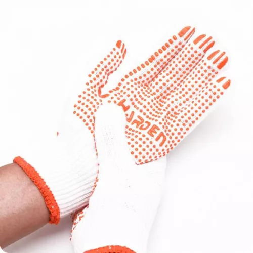 Kesztyű cérna egyoldalon pöttyös XL/10 Harden
