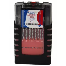   Csigafúró készlet    19r. 1-10 mm HSS-G F MŰA dobozban Centrodrill