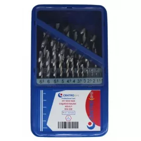   Csigafúró készlet    25r. 1-13 mm HSS-G F FÉM dobozban Centrodrill