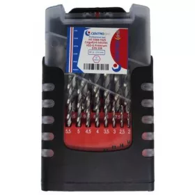   Csigafúró készlet    25r. 1-13 mm HSS-G  Prémium MŰA dobozban Centrodill