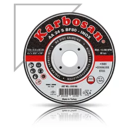 Vágókorong fémre INOX 180x1,6 Karbosan