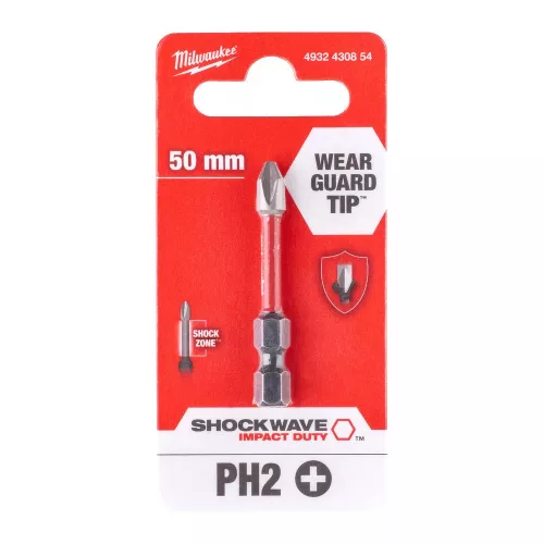 Bit PH  2x50 1/4" Shock Wave Milwaukee