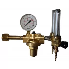   Reduktor AR/CO2 iker átfolyásmérővel  W20,91x1/2" - 1/4" Oxyturbo