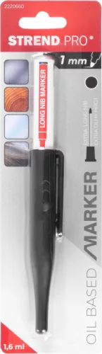 Mélyfuratjelölő Fekete filc Marker