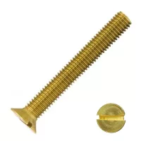 Süllyesztettfejű egyeneshornyú sárgaréz 