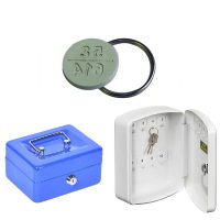 Kulcsszekrény, pénzkazetta, pecsétnyomó